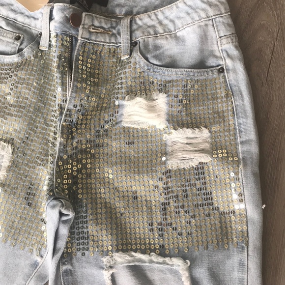 Forever21 Sequined Jeans - Picture 2 of 4